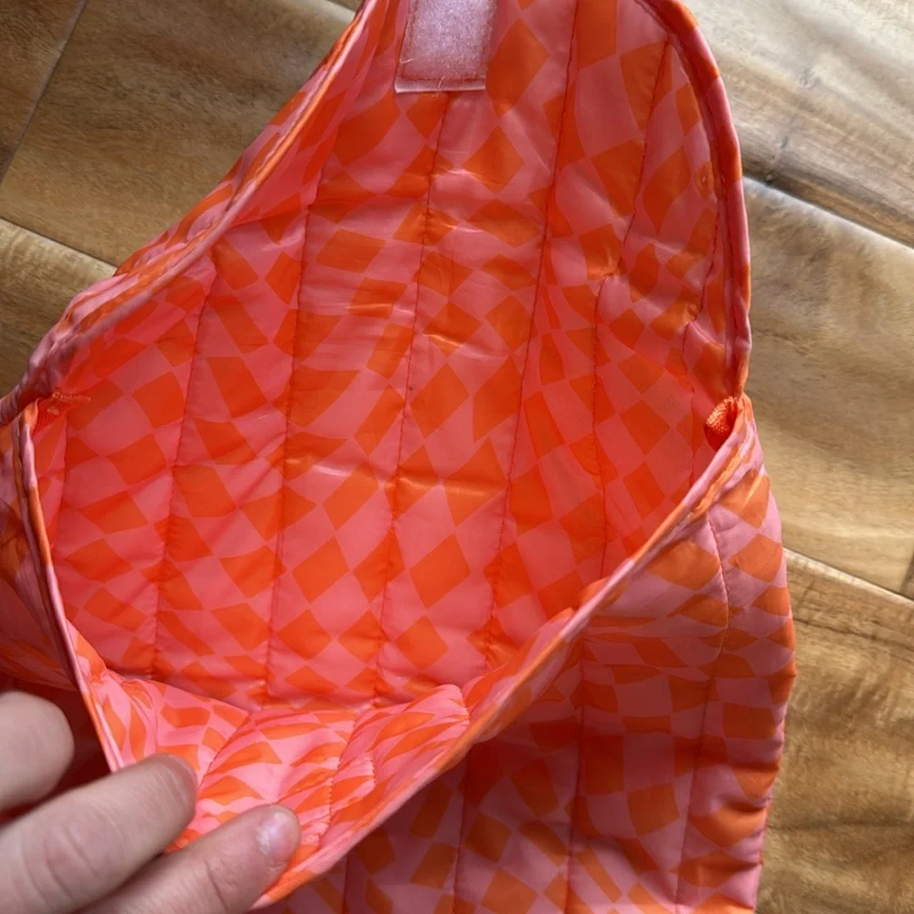 Orange and Pink Geometric Silky Laptop Case
